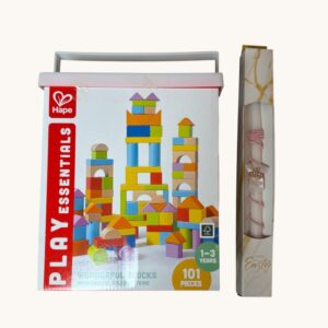 Παιχνιδολαμπάδα Hape Ξύλινα Τουβλάκια Play Essentials (E8247)